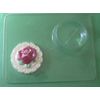 Rose Round Pour Box Flower Chocolate Candy or Soap Mold