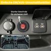 Offgridtec 12V 10A Toggle Switch, Flush-Mount Thread Design, Compact & Durable Plastic Construction, Fast Power Shutdown, Suitable for Housing, for DIY, Automotive, Marine & Control Panels