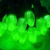 25 Pack LED Candelabra Bulbs E12 Base C7 LED Christmas Light Bulbs Green New