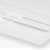 White PVC Flat Strip Bar, 142mm x 1.5mm x 3 Metre, Solid Plastic Profile