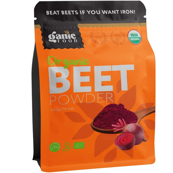 Ganic Food Organic Beet Root Powder, 16 Ounces