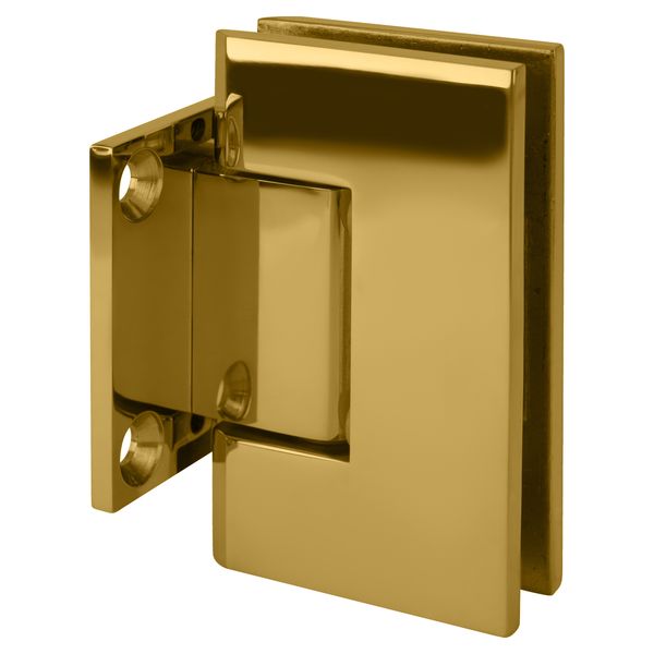 Polished Brass Junior Geneva 074 Series Wall Mount Short Back Plate Hinge