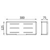 Konhard - CS005 - Wall caddy bracket - Rustproof stainless steel - For shower