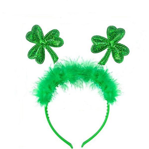 Ankelesz St. Patricks Headband for Women Clover Hair Accessories Shamrock St. Patrick's Day Celebration Party Gift