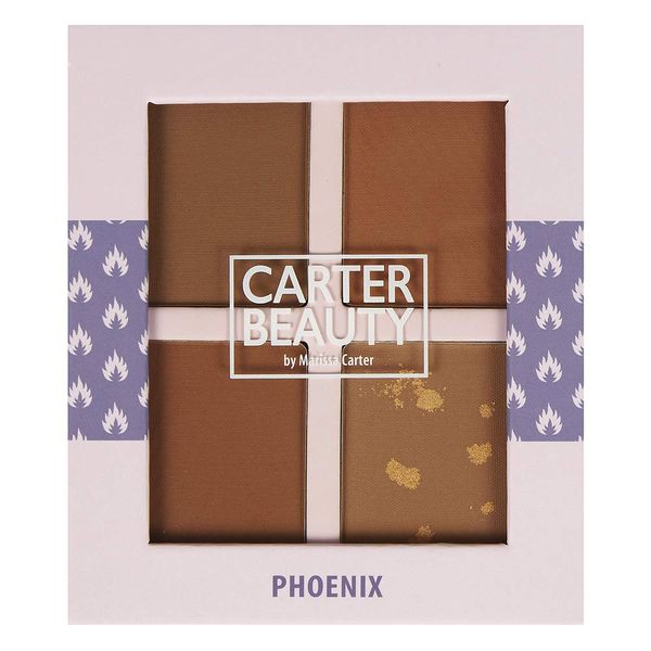 Carter Beauty By Marissa Carter Bronzer Palette - Adds Instant Colour And Depth To The Face - For A Sun-Kissed Look All Year Round - Suitable For Medium Skin Tones - Phoenix - 0.48 Oz