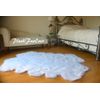 New Quad Snow White Sheepskin Pelt 3' x 5'