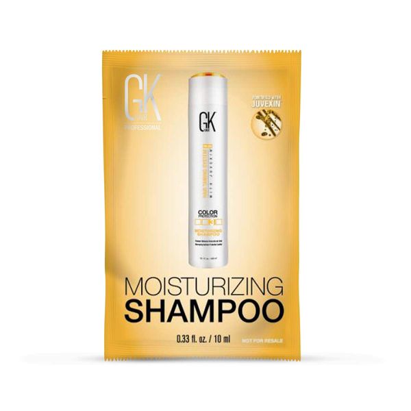 GK HAIR Global Keratin Samples Pack Sachets Moisturizing Shampoo and Conditioner (0.34 Fl Oz/10ml) | Serum (0.16 Fl Oz/5ml) | ThermalStyleHer (0.34 oz) | Cashmere (0.34 oz) | Leave In Cream (0.34 oz)