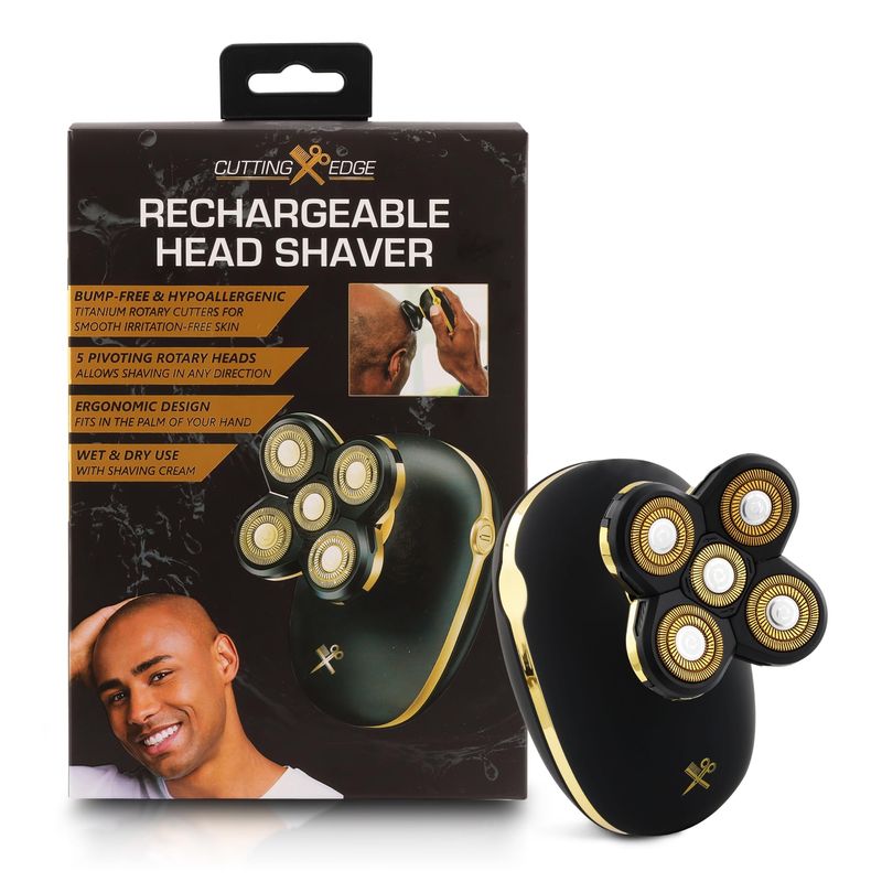 Cutting Edge Rechargeable Shaver for Bald Men, Hypoallergenic Electric ...