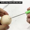 Nagoyuki Easy Egg Blower Empty Egg Tools One Hole Egg Pump and Drill Easter Egg Maker Supplies Ukrainian Egg Decorating Kit Blue