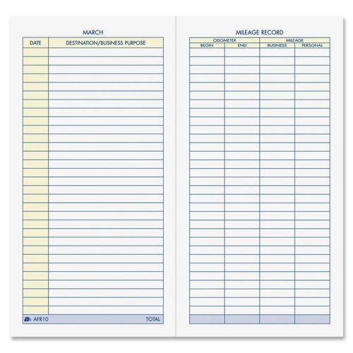 Adams® Vehicle Mileage Book, 3 1/4" x 6 1/4"