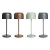 Olympia Siena Table Lamp Round Dome Black - 200mm