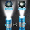Pen Light Rechargeable 300 Lumens Zoomable LED w/Clip Memory Function Blue