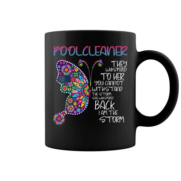 Pool Cleaner Butterfly Mug - Two Sides Printed