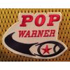 pop warner patch Popwarner patch sew on iron on  3.25" wide Pop Warner patch