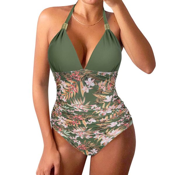 RXRXCOCO Women Tummy Control Bathing Suits for Women Plus Size Swimsuit One Piece Swimwear