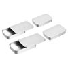 sourcing map 24 Pcs Metal Tin Box Container, Slide Top Tin Containers Empty Rectangular Storage Box Portable Mini Tin Case for Candy Cosmetic Crafts, Silver