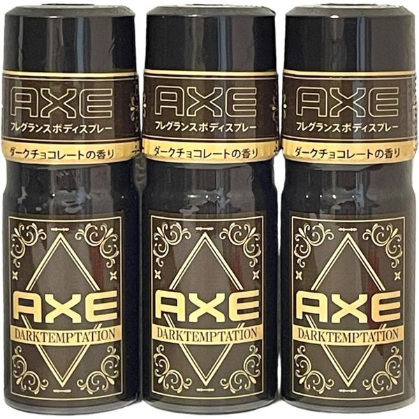 Set of 3 AXE Axe Fragrance Body Spray Dark Temptation Dark Chocolate Scent 60ml