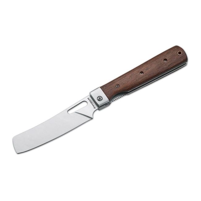 Boker Magnum Outdoor Cuisine III Pocket Knife - Folding Chef Knife with 4.72 Inch Japanese Nakiri Blade, 7Cr17MoV Steel and Tulip Wood Handle (01MB432)