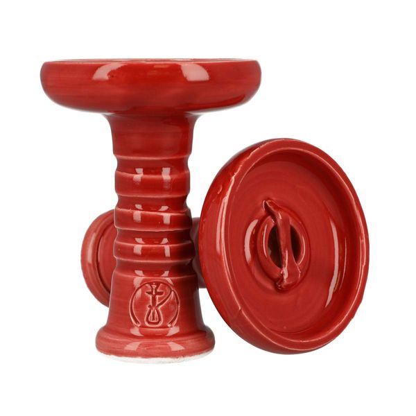 HC Cascade Funnel Red Ceramic Shisha Bowl