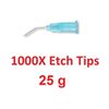 1000 Pcs Dental Plasdent Disposable Etch  Tips 23g Luer-lock Bendable