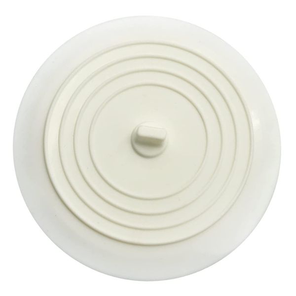 DFsucces Sink Drain Lid Drain Lid Drain Lid 1 Piece 6.1 inches (15.5 cm) Silicone Water Stopper for Sink Drainage, Suitable for Washstand/Kitchen/Bath, etc. (White)