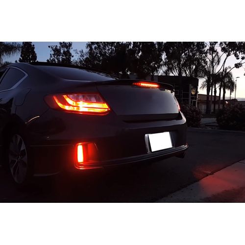 iJDMTOY Strobe/Flashing Featured Red 15-SMD 3157 3057 3357 3457 Replacement Bulbs Compatible With Brake/Tail Lights