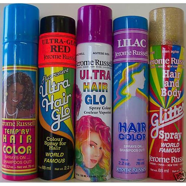 JEROME RUSSELL HAIR COLOR SPRAYS 2.2oz -NEW 16 COLORS AVAILABLE