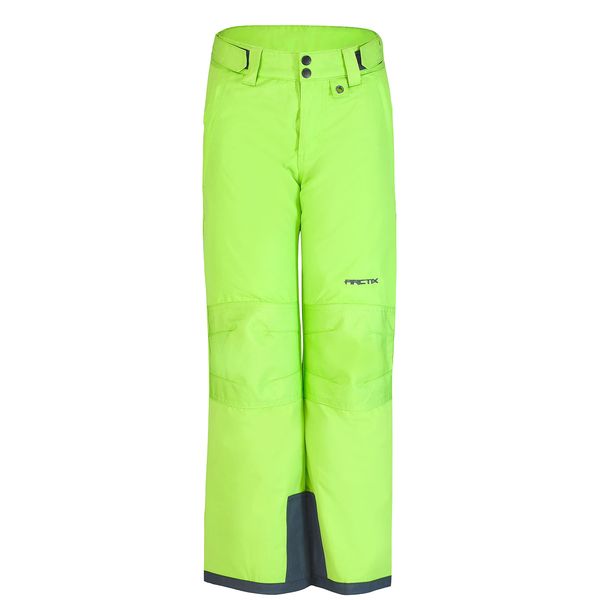 Arctix Kids Snow Pants with Reinforced Knees and Seat, Lime Green, X-Large