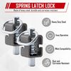 Pack 2 Metal Spring Trailer Gate Door Ramp Loaded Weld-On Spring Latch Lock USA