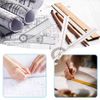 Selinear Goniometer, 2 Pack Plastic, Clear, Multi-functional, Portable, Drawing, Engineering, Architectural Design, Carpentry, Spine Goniometer Protractor (6 Inch 180°+ Rotating Corn Ruler)