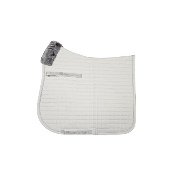 Bucas Show-Line Saddle Pad, Dressage, White