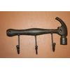 Tool Man Decorative Tools Wall Decor / Cast Iron Wall Hooks Bundle of 6