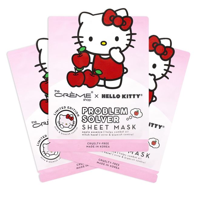 The Crème Shop | Hello Kitty Problem Solver Sheet Mask (3 Pack)