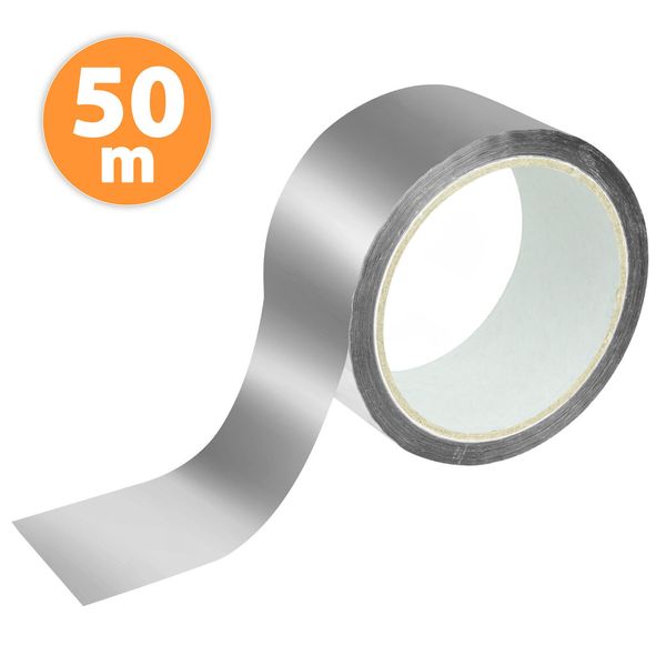 Aluminium / Pet Sealing Tape 50m Aluminum Band Aluminiumfugenband Heat Resistant