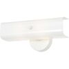 Nuvo SF77/087 with U Channel Glass, 2-Light
