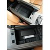 Samurai Produce CX-80 Compatible Front Center Console Box Mat 1 P Rubber Type Black [Yu Packet]