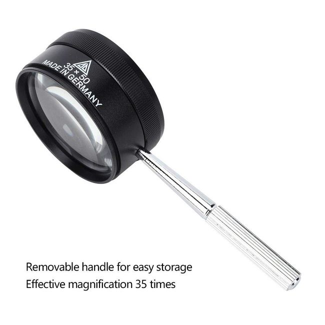Jewelry Identification Magnifier, Alloy, Glass Magnifying Glass