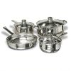 Cookware 7-Piece Stainless Steel Cookware Set, Includes Pots and Pans