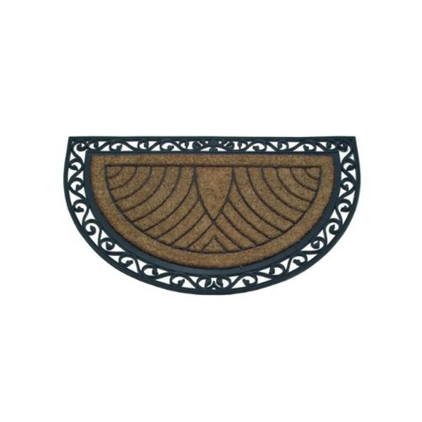 Abbott Collection Coir & Rubber Semicircle Doormat (Jumbo)