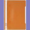 Durable 252309 Clear View Folder-Report File A4 PP, Orange - Pack of 25