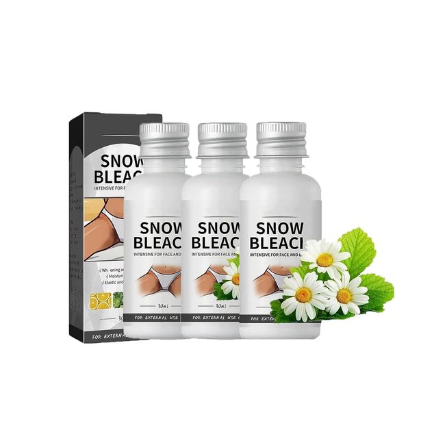 Deuiosna Snow Bleach Cream for Private Part, Intimate Areas-Underarm, Neck, Armpit, Knees, Elbow Face and Body Skin (3Pcs)