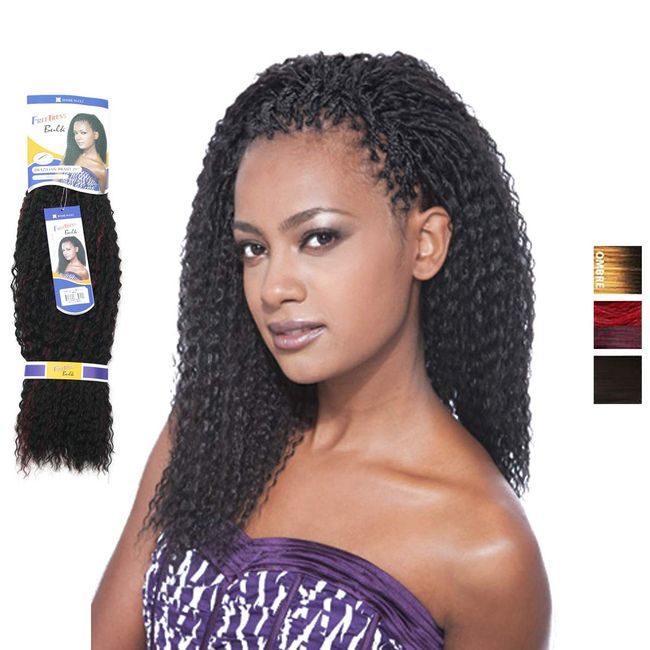 Shake N Go Freetress Braid Bulk - BRAZILIAN BRAID 20" (1B)