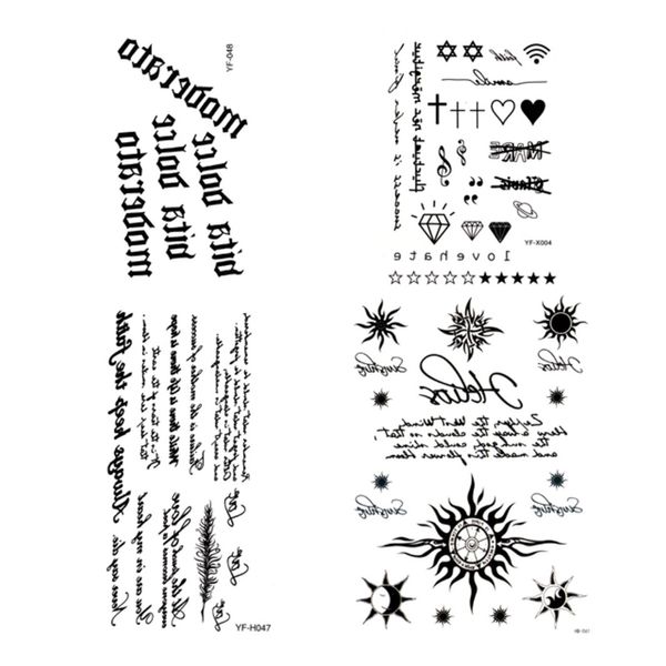 Hwanggun Trading Lettering Tattoo Sticker