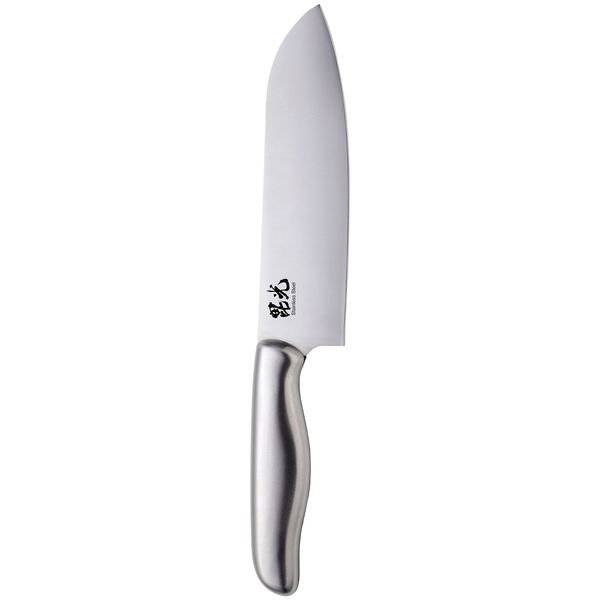 Pearl Metal F-2374 Santoku Knife, 6.5 inches (165 mm), Stainless Steel, Sharp, Hiko, Silver, 11.0 x 1.6 x 0.8 inches (28 x 4 x 2 cm)