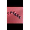 mallnoo 24 pieces style nail tips polish sand black and red gradient handmade nails