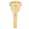 Gind Trombones Mouth Piece, Rustproof Easy Installation Trombone Mouthpiece Durable for Replacement(gold)