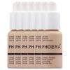 Glamza Phoera Foundation Full Coverage Makeup Set - 24hr Long Lasting Oil Control - Soft Smooth Matte Flawless Concealer Cream - Inc x6 30ml Foundation & Silicone Blender Sponge (102 Nude)