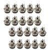 20Pc DC Power Supply Jack Plug Socket Female Panel Mount Connector 5.5mm x 2.1mm