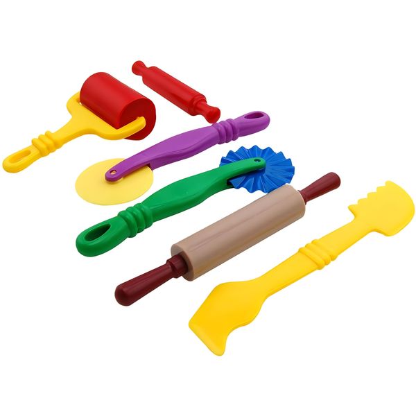 MAGIKON Colorful Dough Tools Kit for Children,6 Pieces, Multi-Functional, Fit for Little Hands