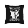 Funny I Love Boxing Saying Workout Gloves Golf Boxer Throw Pillow